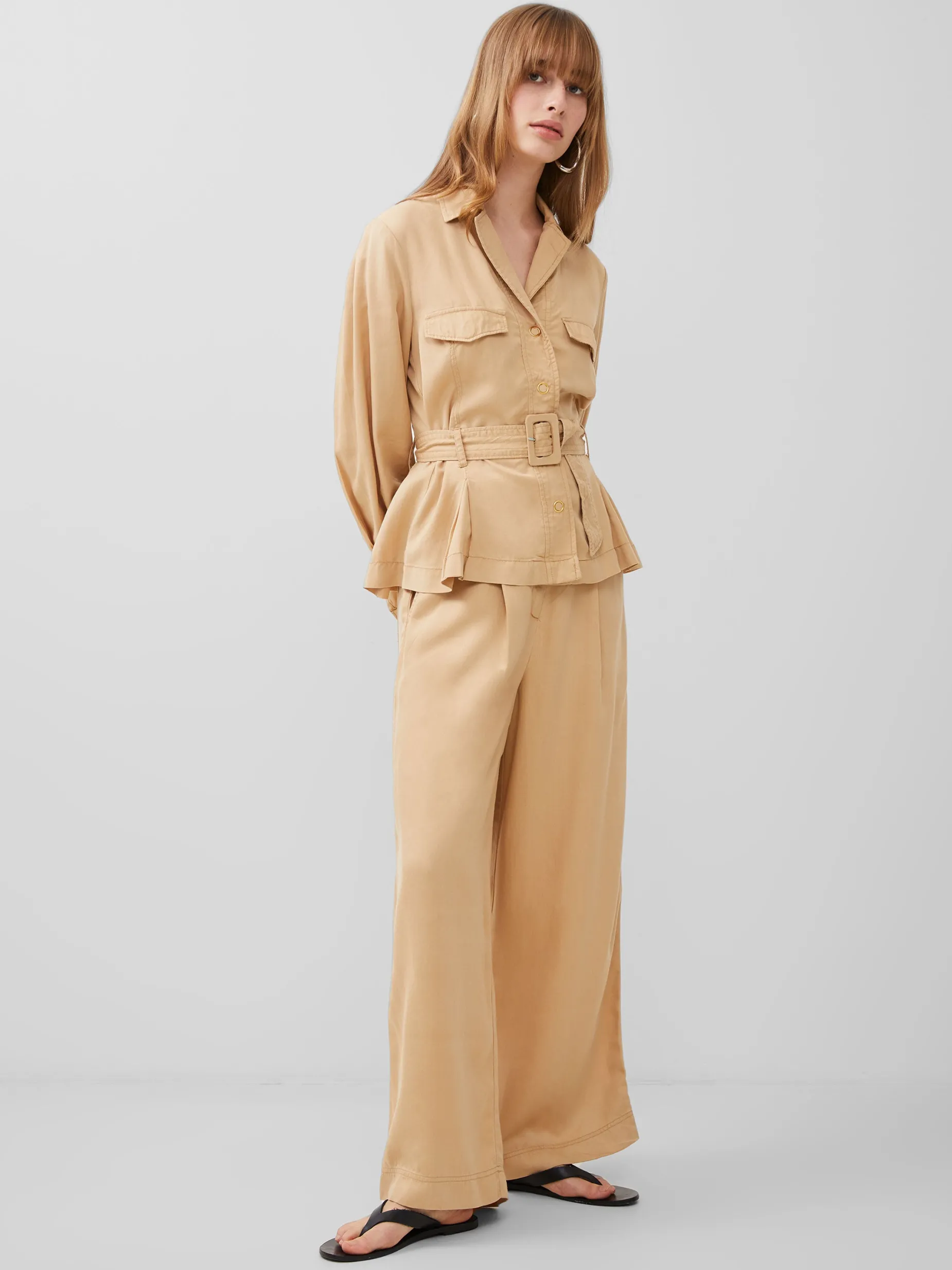 French Connection Co-Ords-Elkie Twill Belted Jacket