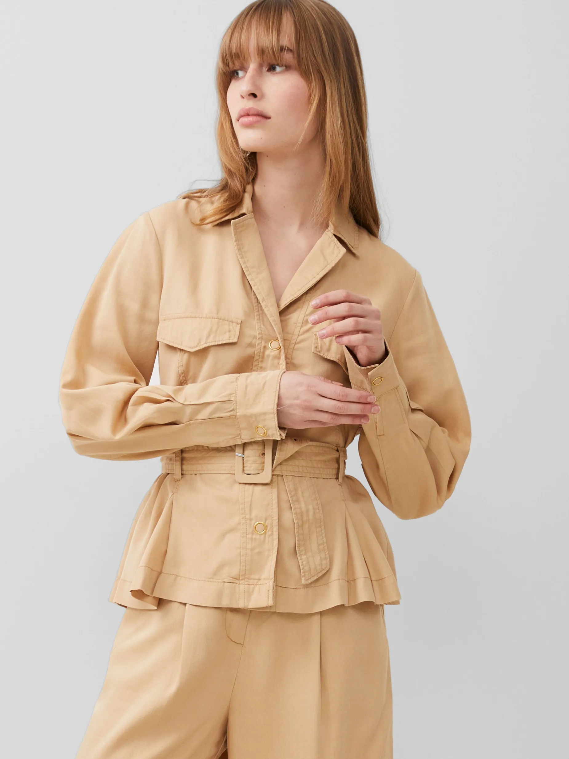 French Connection Co-Ords-Elkie Twill Belted Jacket