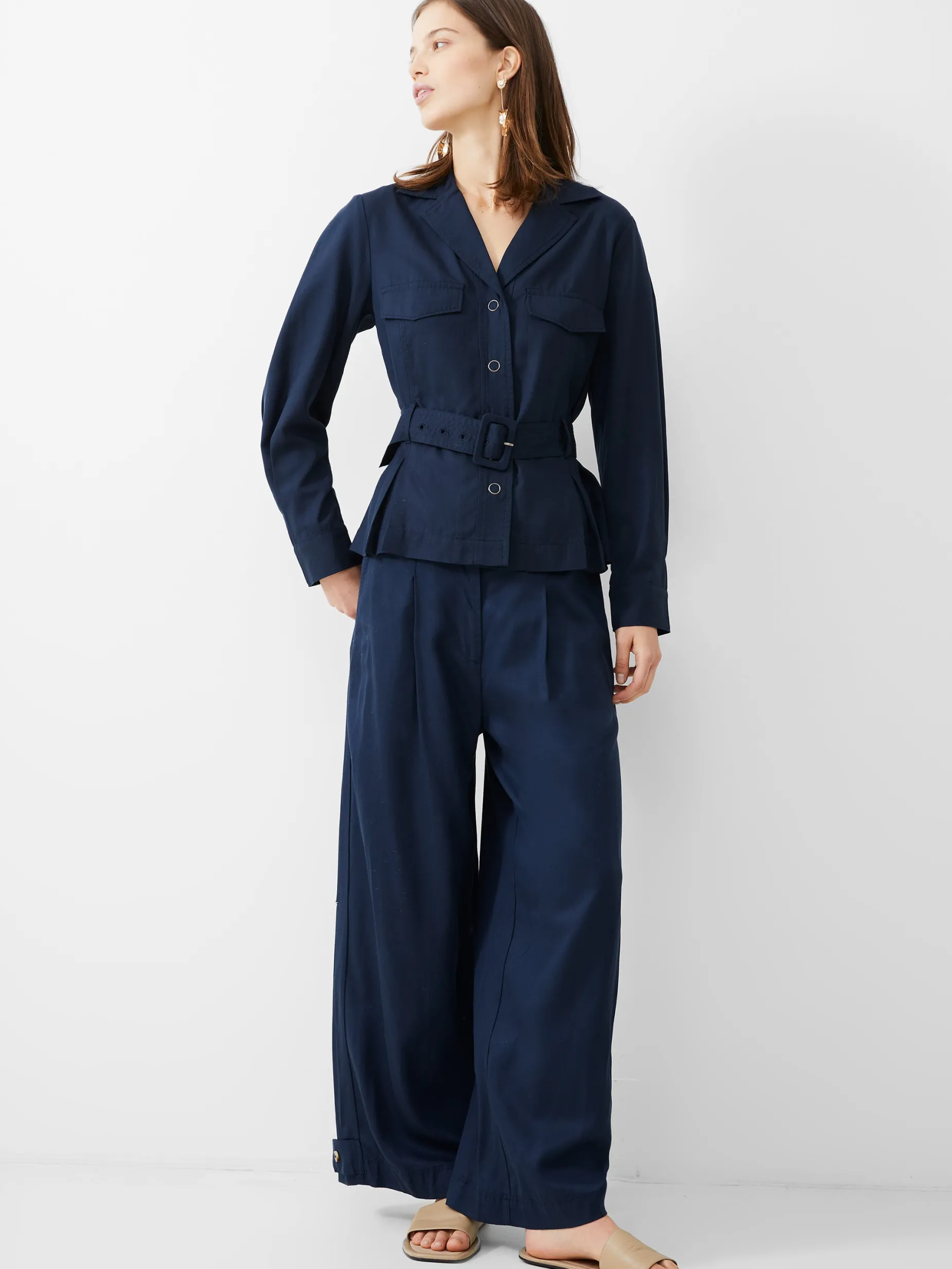 French Connection Co-Ords-Elkie Twill Belted Jacket