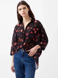 French Connection Tops|Shirts-Ella Rose Twist Front Shirt