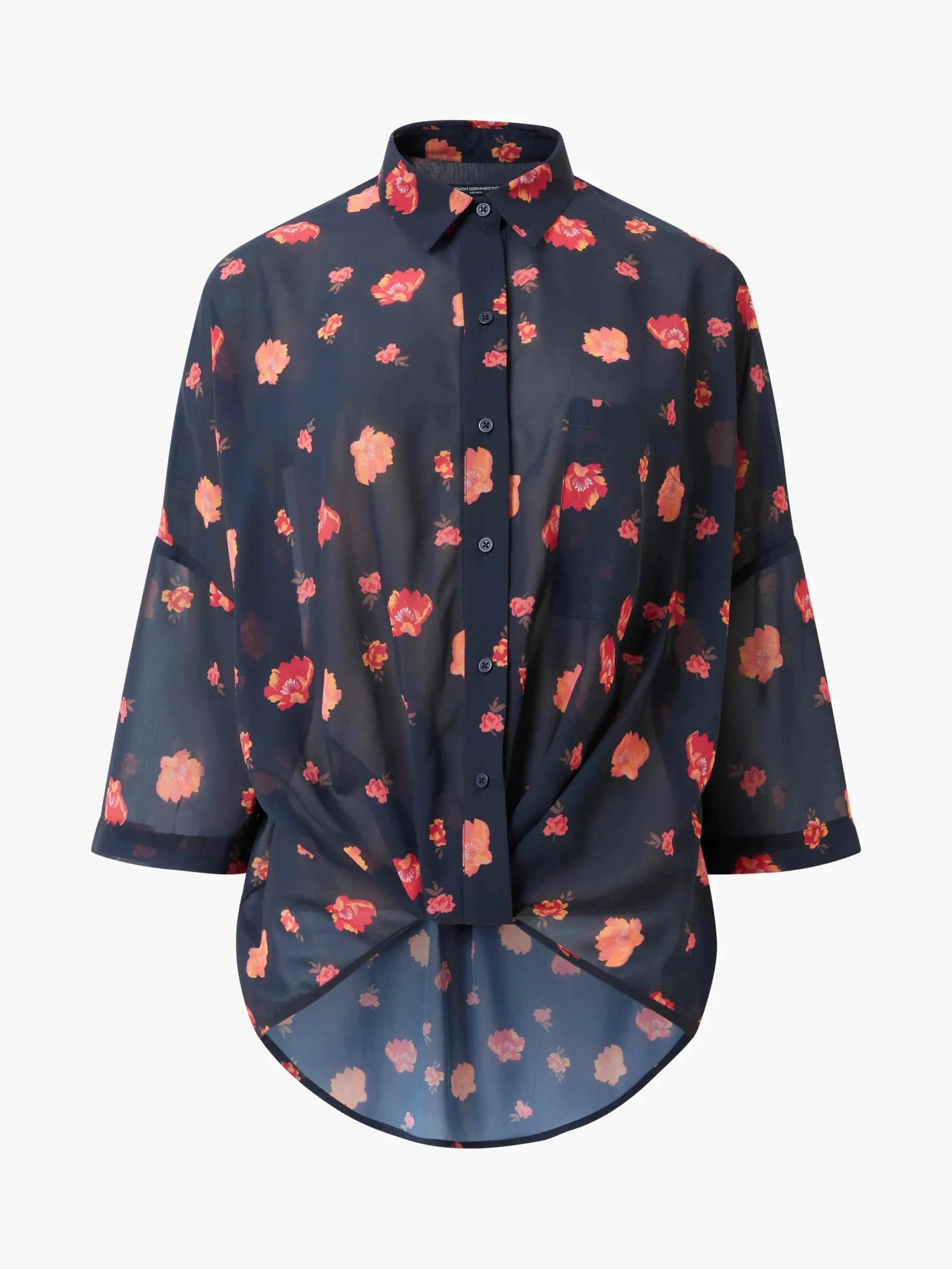 French Connection Tops|Shirts-Ella Rose Twist Front Shirt
