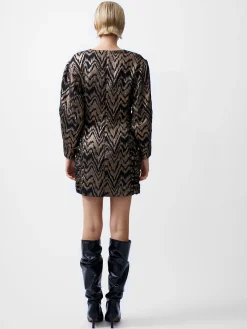French Connection Dresses|Mini Dresses-Ellery Eco Jacquard Puff Sleeve Mini Dress
