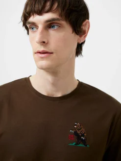 French Connection T-Shirts & Polo Shirts-Embroidered Bear Organic Graphic T-Shirt