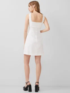 French Connection Party Dresses-Embroidered Darcy Crepe Mini Dress