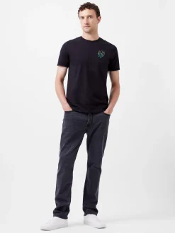 French Connection T-Shirts & Polo Shirts-Embroidered Dragonfly Organic Graphic T-Shirt