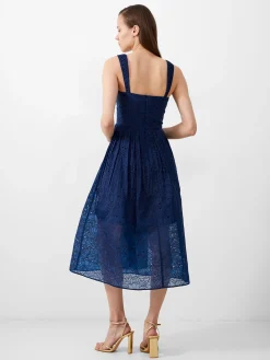 French Connection Party Dresses-Embroidered Lace Strappy Dress
