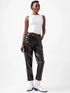 French Connection Trousers|Co-Ords-Emmett PU Tapered Trousers