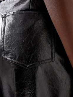 French Connection Trousers|Co-Ords-Emmett PU Tapered Trousers