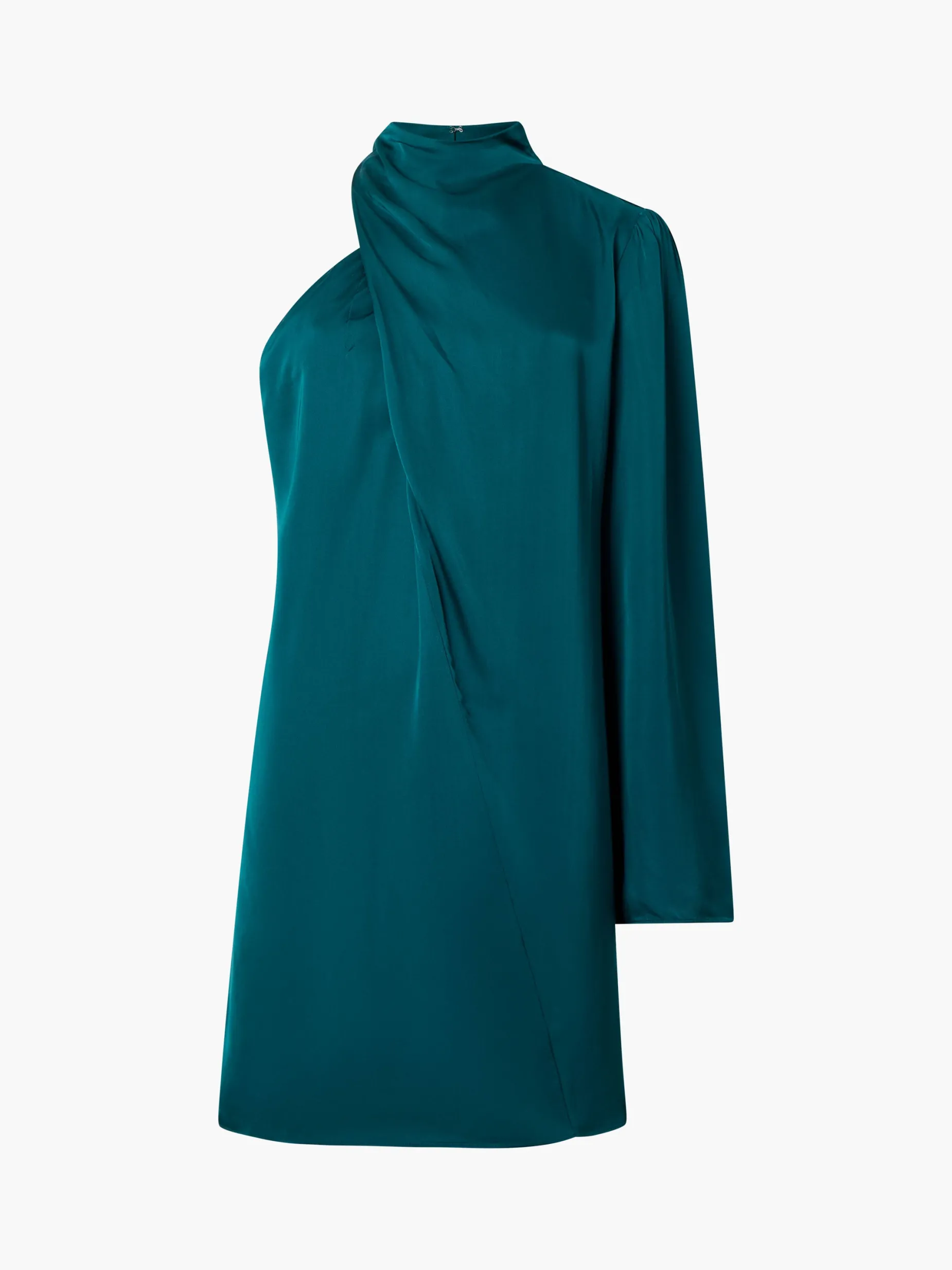 French Connection Dresses|Mini Dresses-Ennis Eco Satin Asymmetric Mini Dress