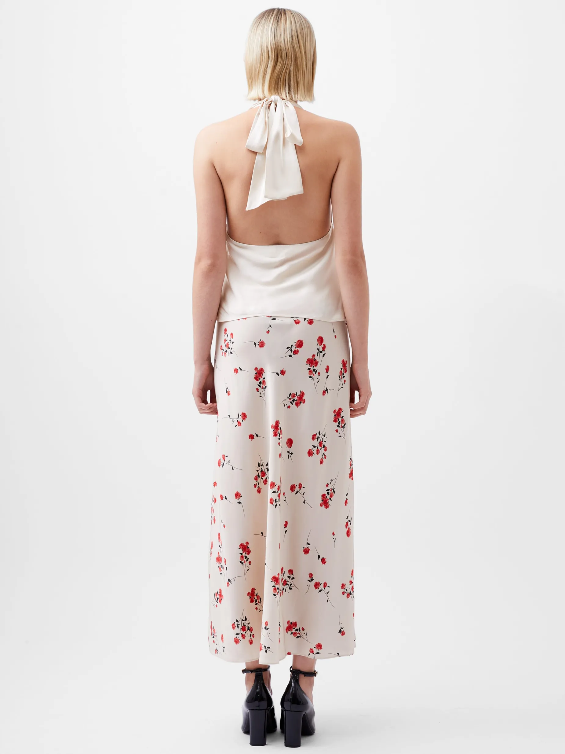 French Connection Tops|Jeans & A Nice Top-Ennis Eco Satin Cowl Halterneck Top