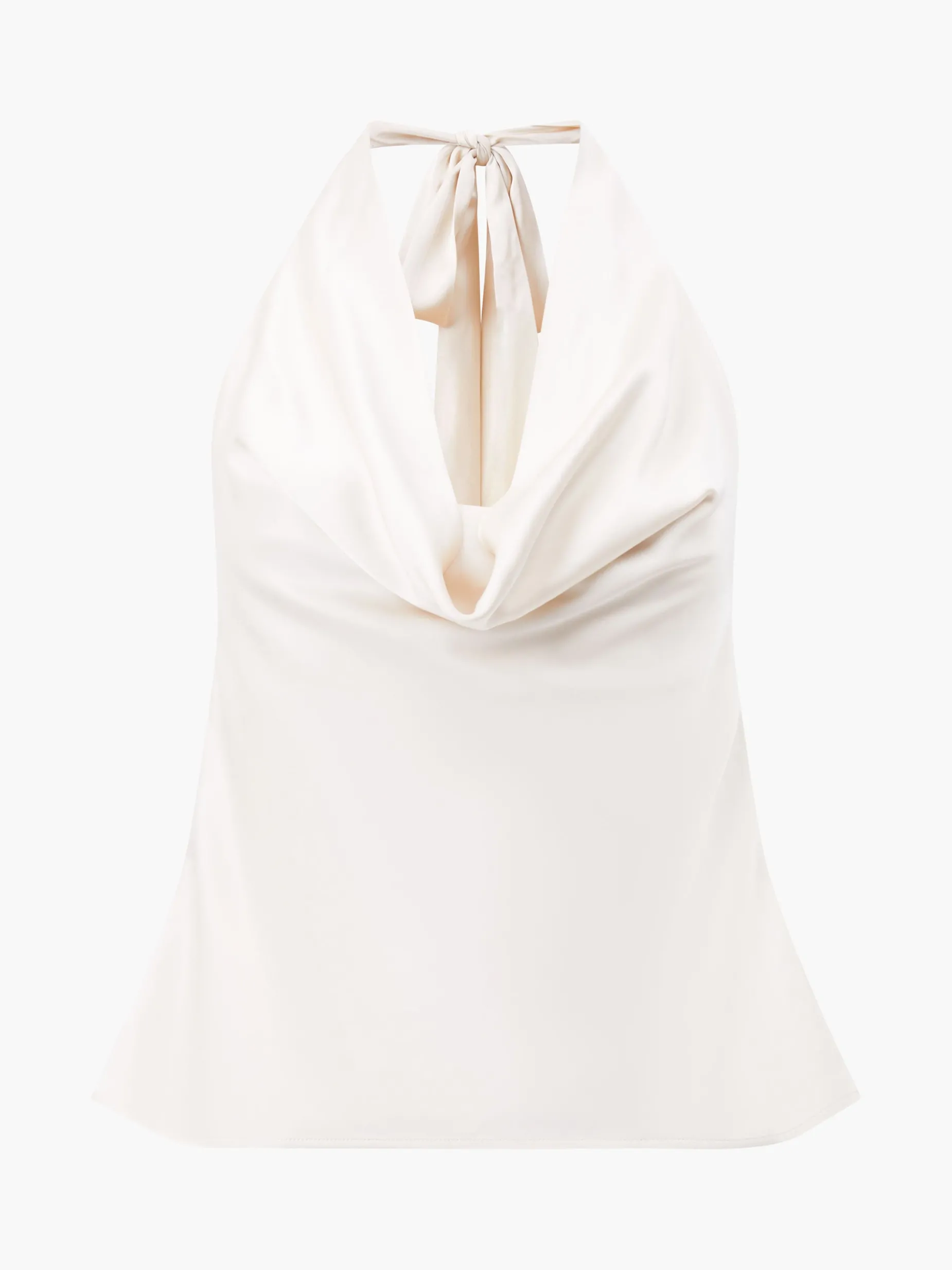 French Connection Tops|Jeans & A Nice Top-Ennis Eco Satin Cowl Halterneck Top
