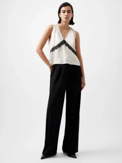 French Connection Jeans & A Nice Top-Ennis Eco Satin Lace Top