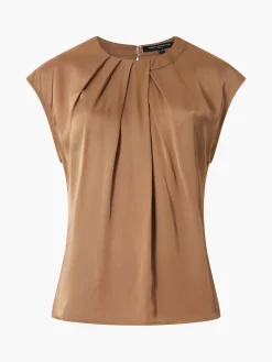 French Connection Tops|Jeans & A Nice Top-Ennis Eco Satin Neck Detail Top