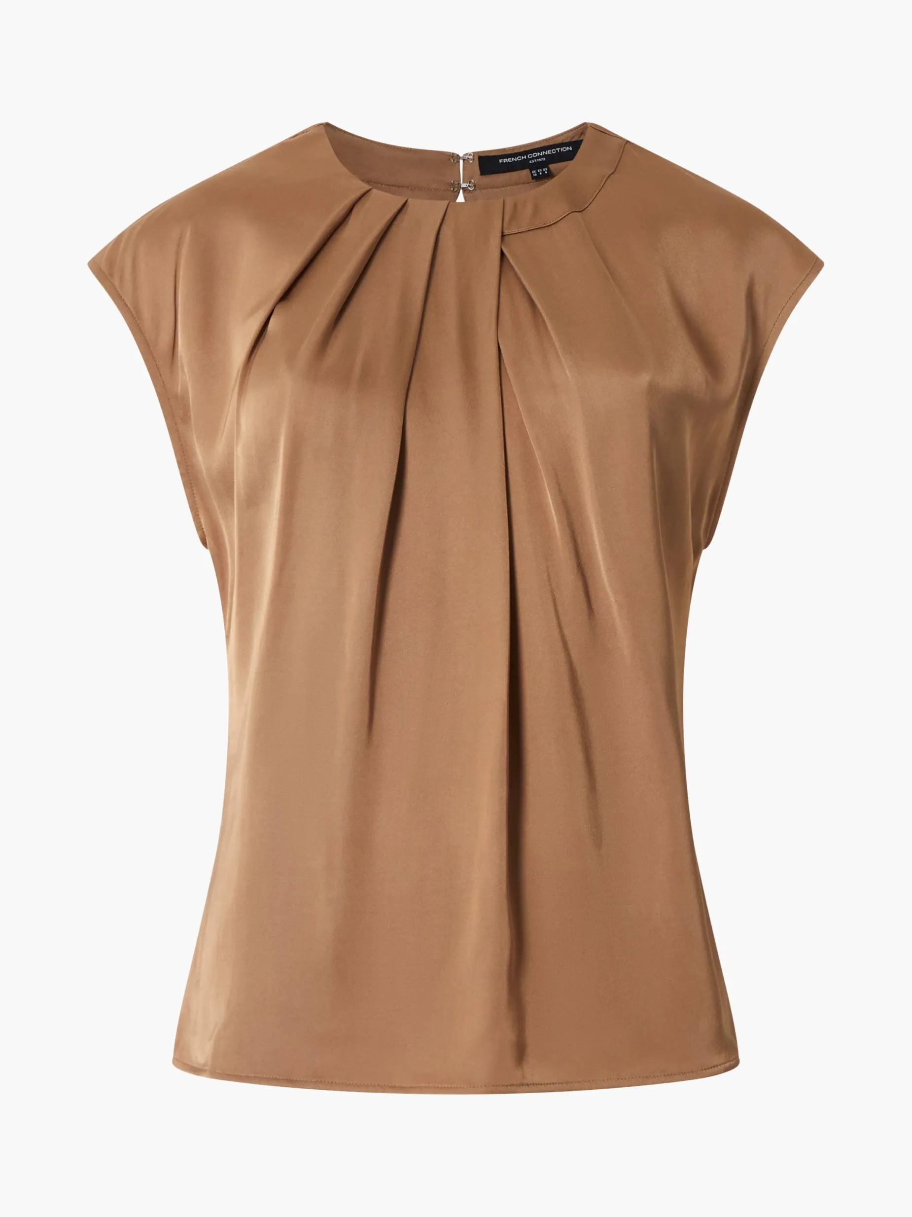 French Connection Tops|Jeans & A Nice Top-Ennis Eco Satin Neck Detail Top