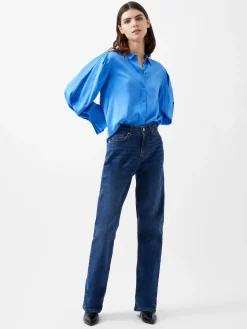 French Connection Jeans & A Nice Top-Ennis Eco Satin Sleeve Detail Shirt