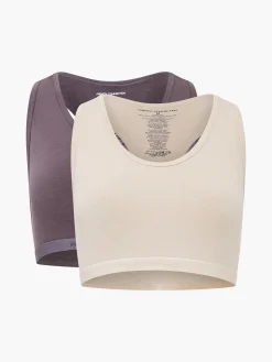 French Connection Underwear & Socks-Fc 2 Pack Crop Top Tonal