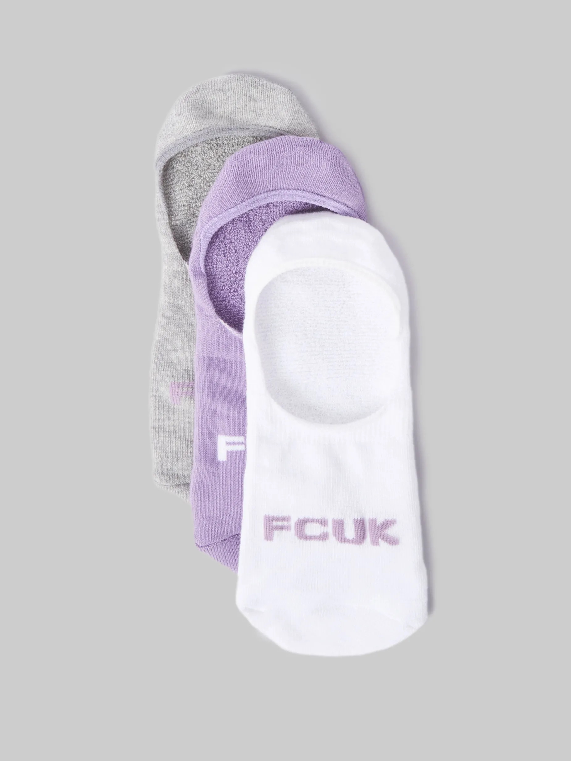 French Connection Underwear & Socks-FCUK 3 Pack Invisible Socks