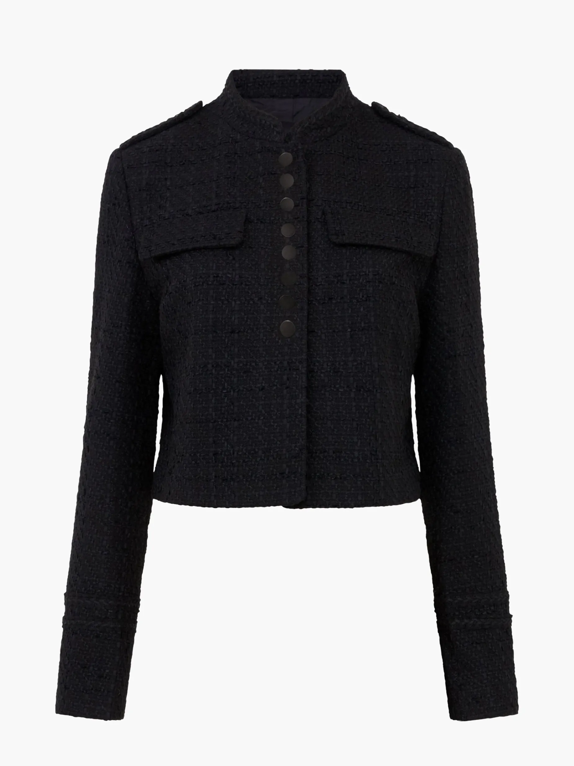 French Connection Coats & Jackets|Jeans & A Nice Top-Felice Tweed Military Jacket