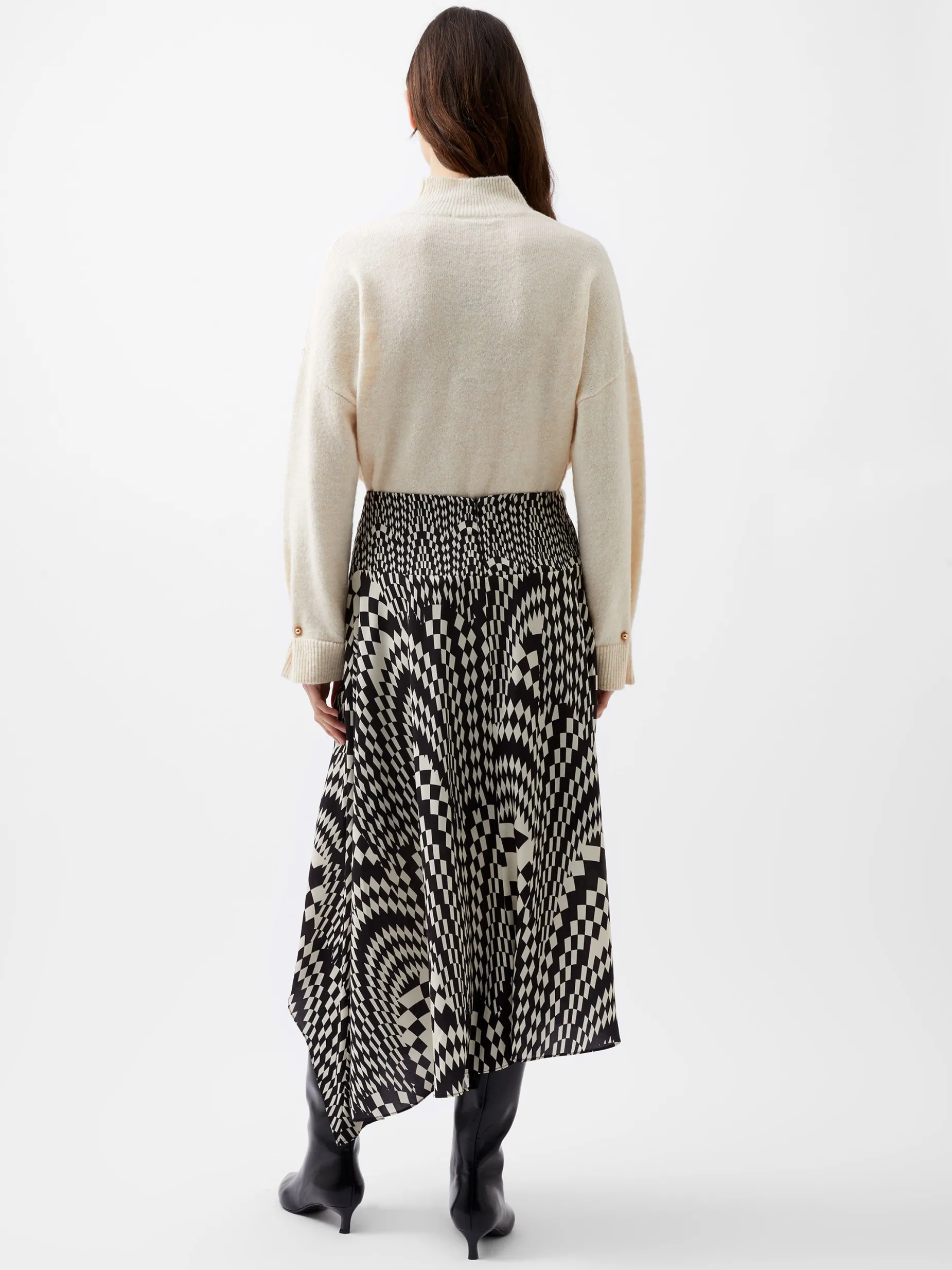 French Connection Skirts & Shorts|Skirts-Fern Arie Crepe Asymmetrical Skirt