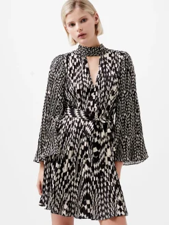French Connection Dresses|Mini Dresses-Fern Arie Pleated Ella Crepe Mini Dress