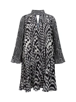 French Connection Dresses|Mini Dresses-Fern Arie Pleated Ella Crepe Mini Dress