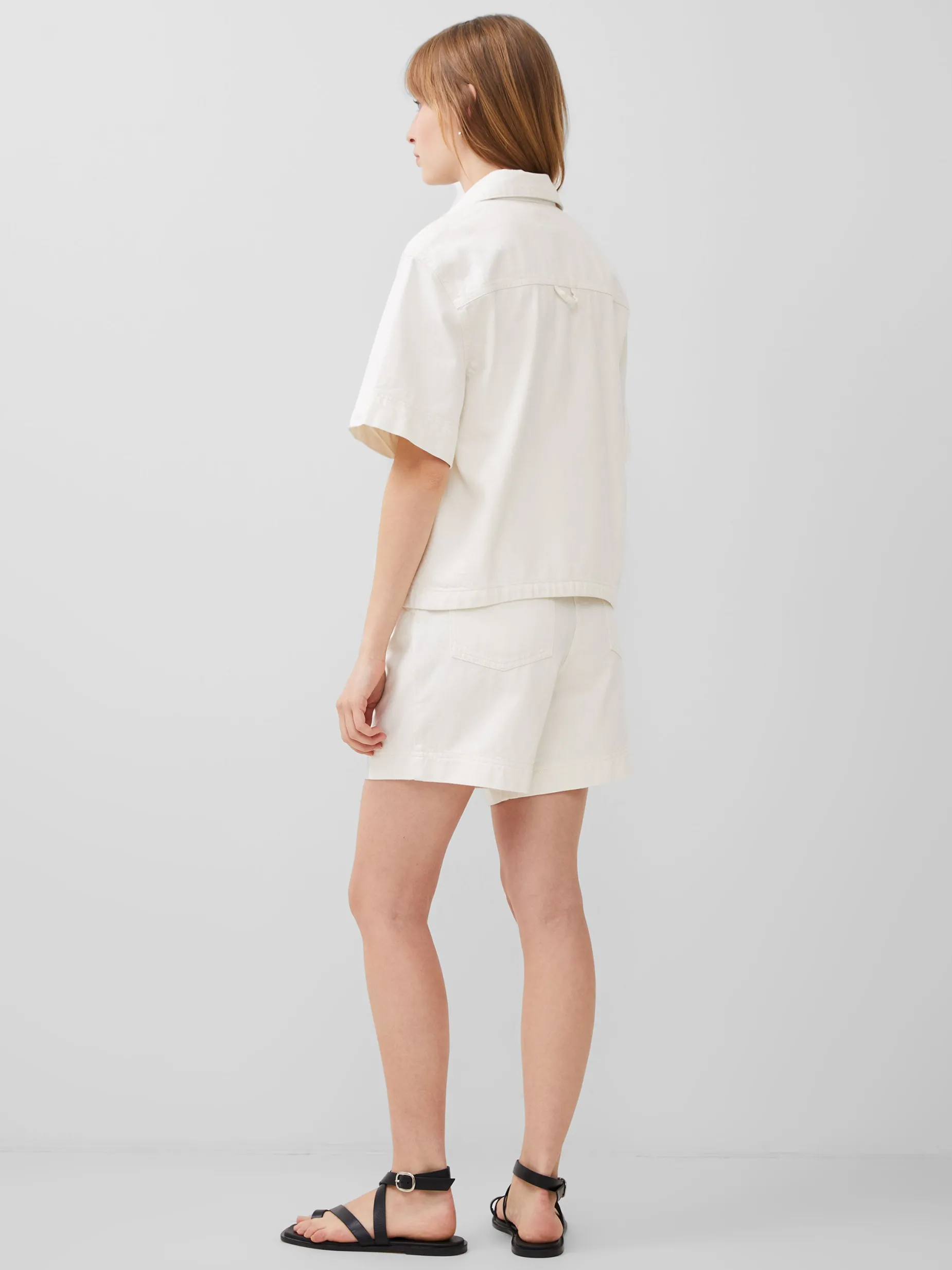 French Connection Tops|Shirts-Finley Denim Short Sleeve Shirt