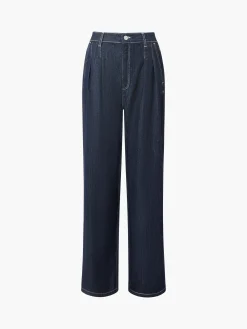 French Connection Trousers|Jeans-Finley Denim Wide Leg Jeans 32 Inch