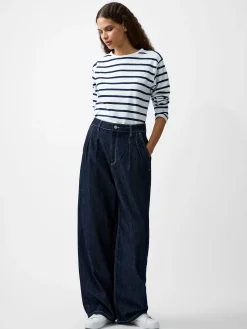French Connection Trousers|Jeans-Finley Denim Wide Leg Jeans 32 Inch