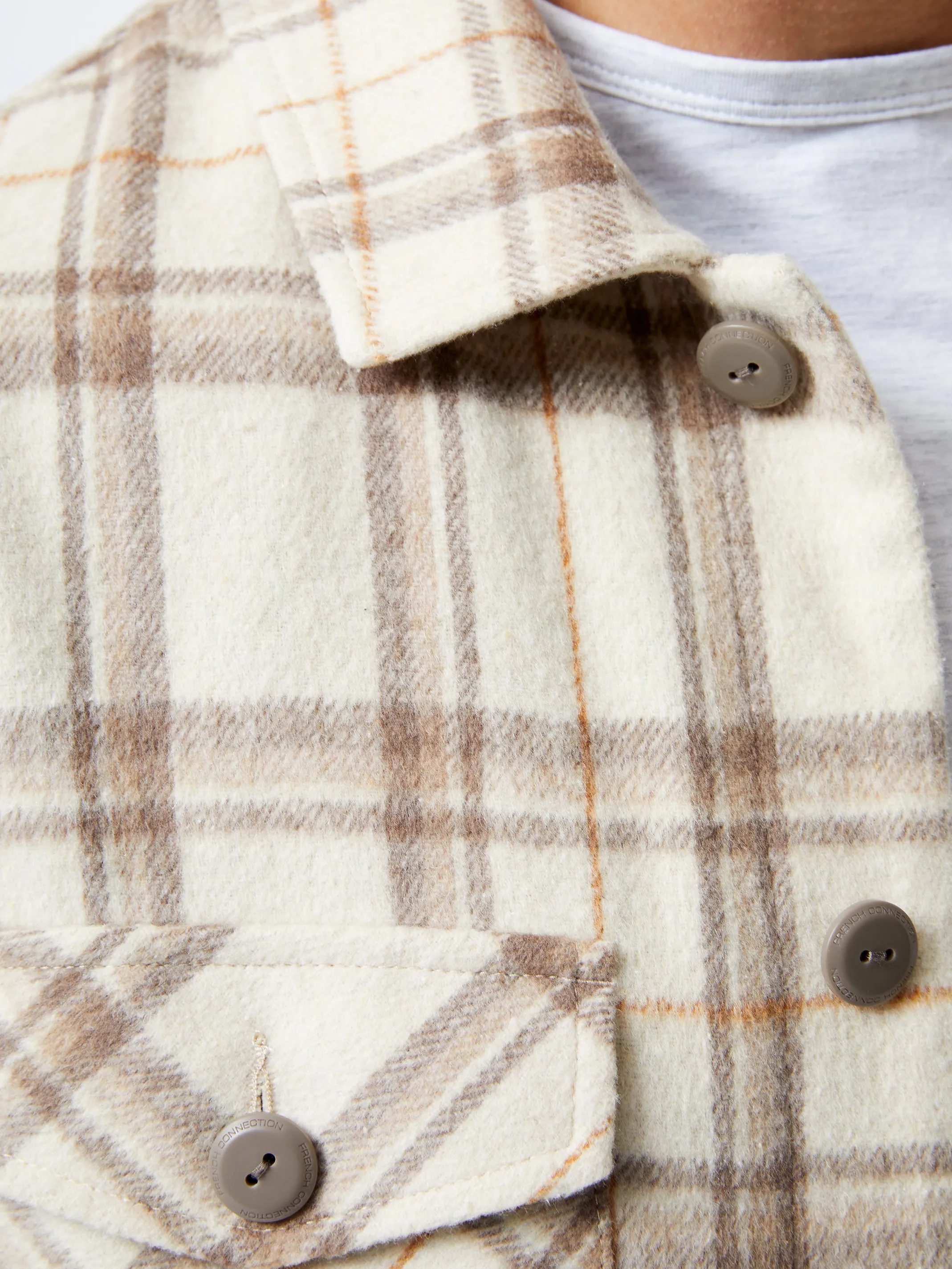 French Connection Coats & Jackets-Flannel Jacket