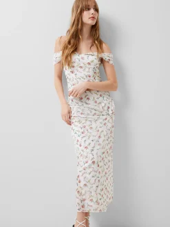 French Connection Co-Ords-Floriana Hallie Crinkle Bardot Top