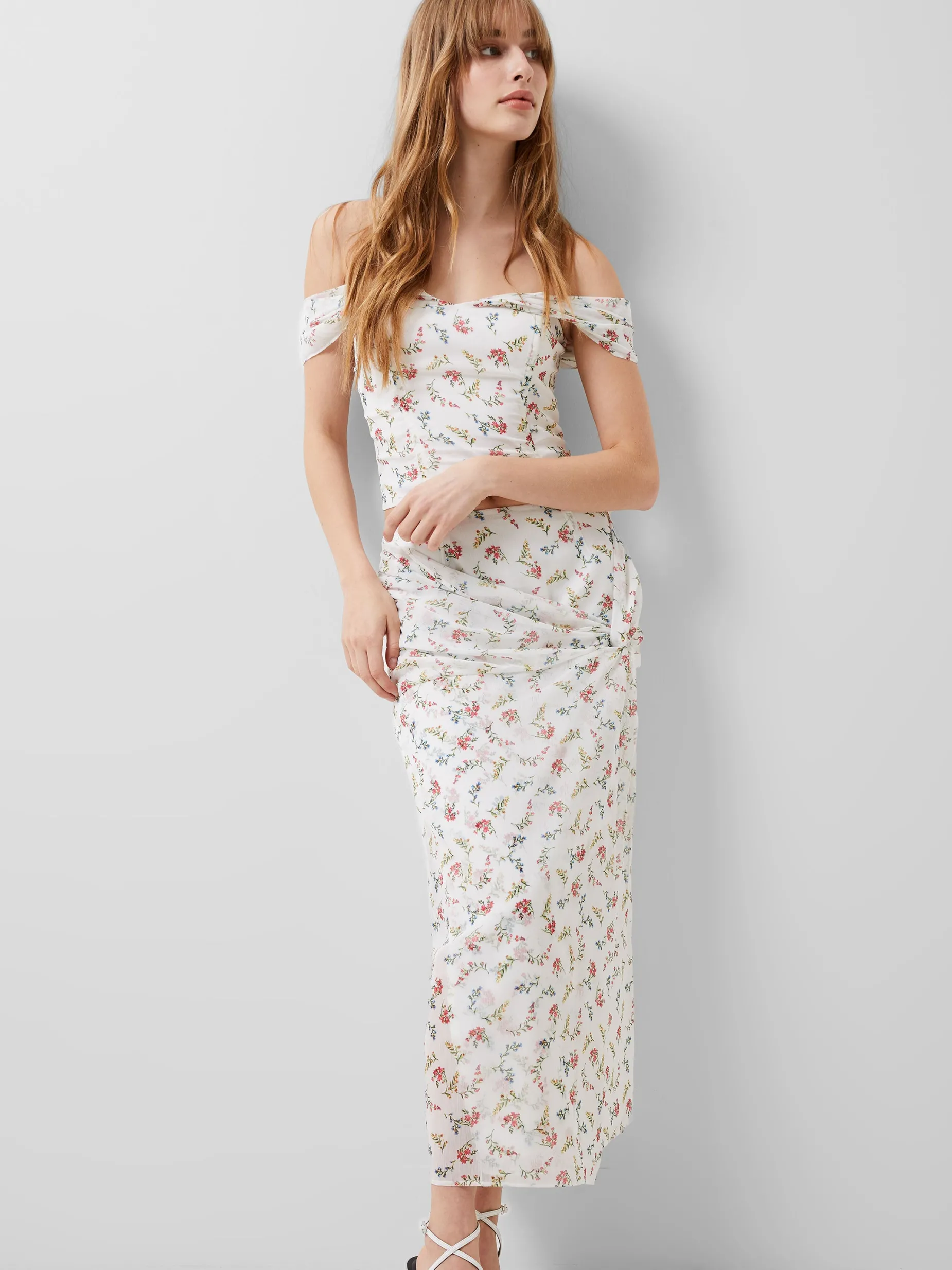 French Connection Co-Ords-Floriana Hallie Crinkle Skirt