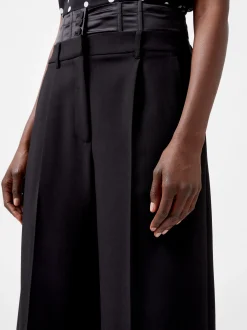 Women French Connection Trousers|Suits-Gemma Carey Satin Tuxedo Trousers