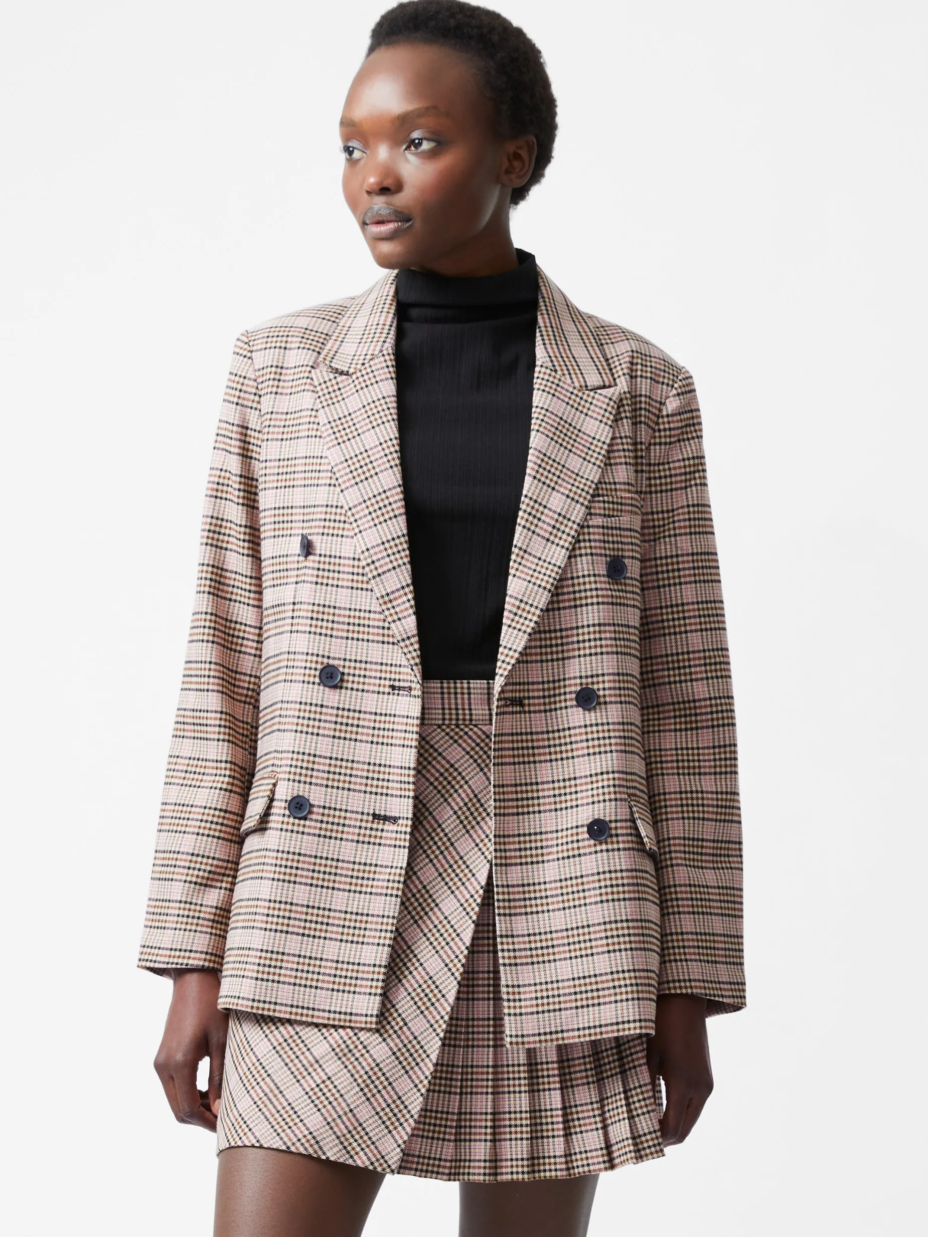 French Connection Coats & Jackets|Co-Ords-Gina Check Blazer