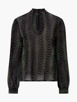 French Connection Tops|Jeans & A Nice Top-Grace Alohi Keyhole Blouse