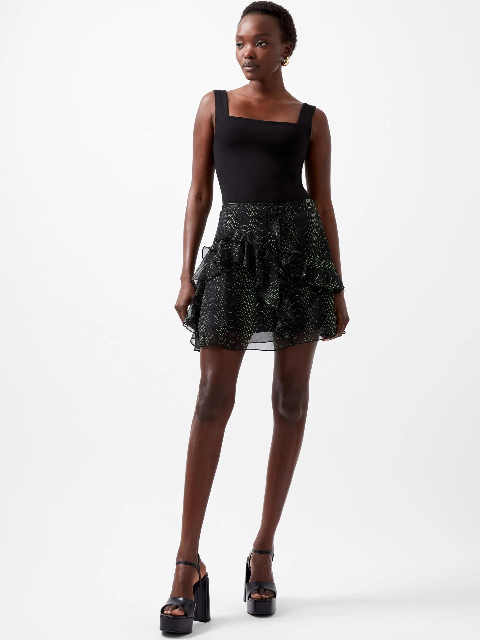 French Connection Skirts & Shorts|Skirts-Grace Artemis Frill Mini Skirt