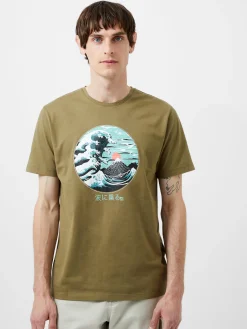 French Connection T-Shirts & Polo Shirts-Great Wave Organic Graphic T-Shirt