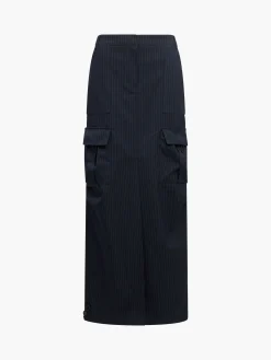 Women French Connection Skirts & Shorts|Co-Ords-Hailey Pinstripe Cargo Skirt