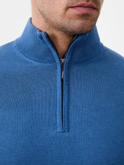 French Connection Knitwear-Half Zip Funnel Neck Jumper