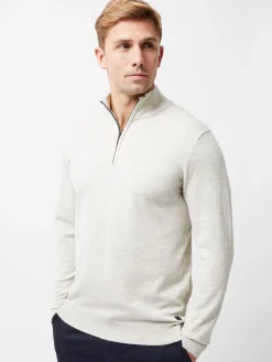 French Connection Knitwear-Half Zip Knitted Jumper