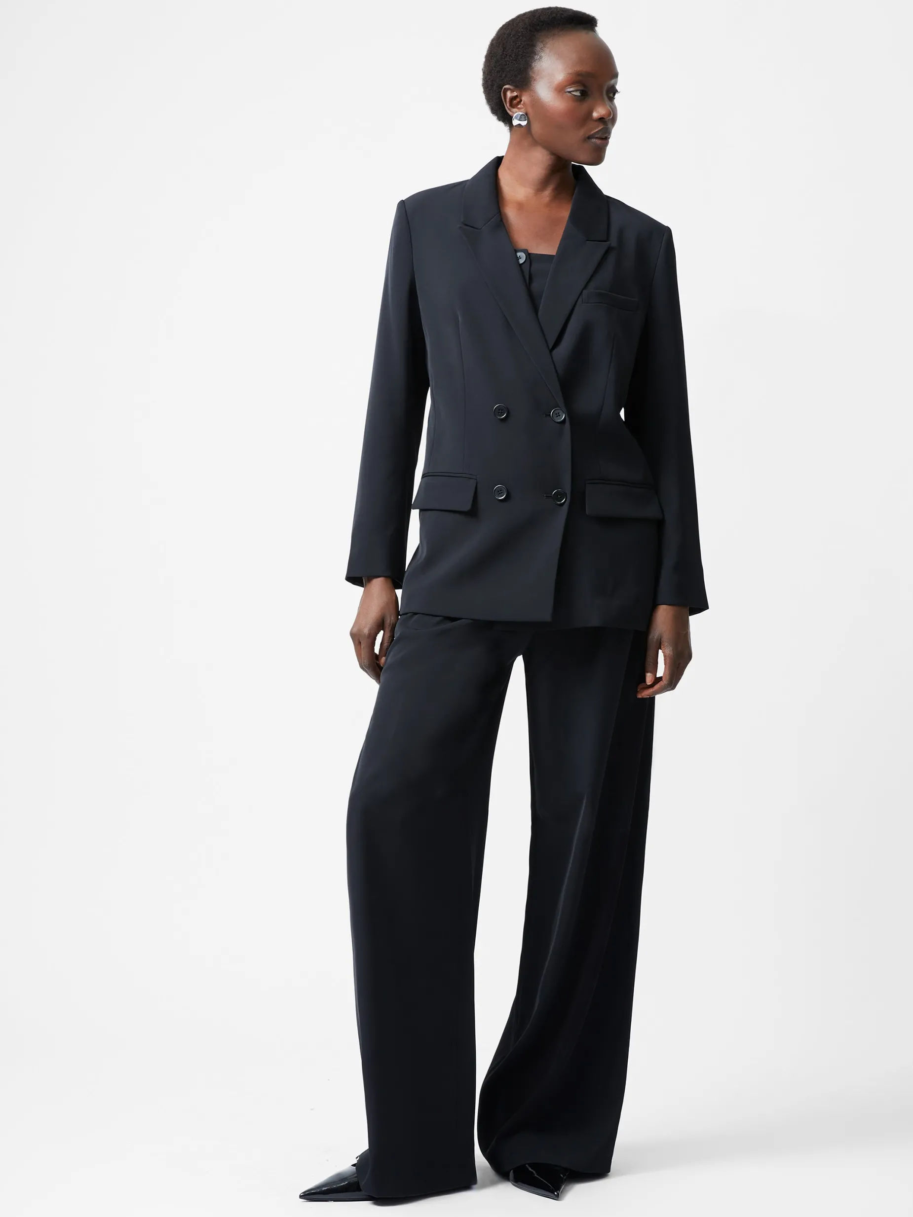 Women French Connection Coats & Jackets|Co-Ords-Harrie Suiting Double Breasted Blazer