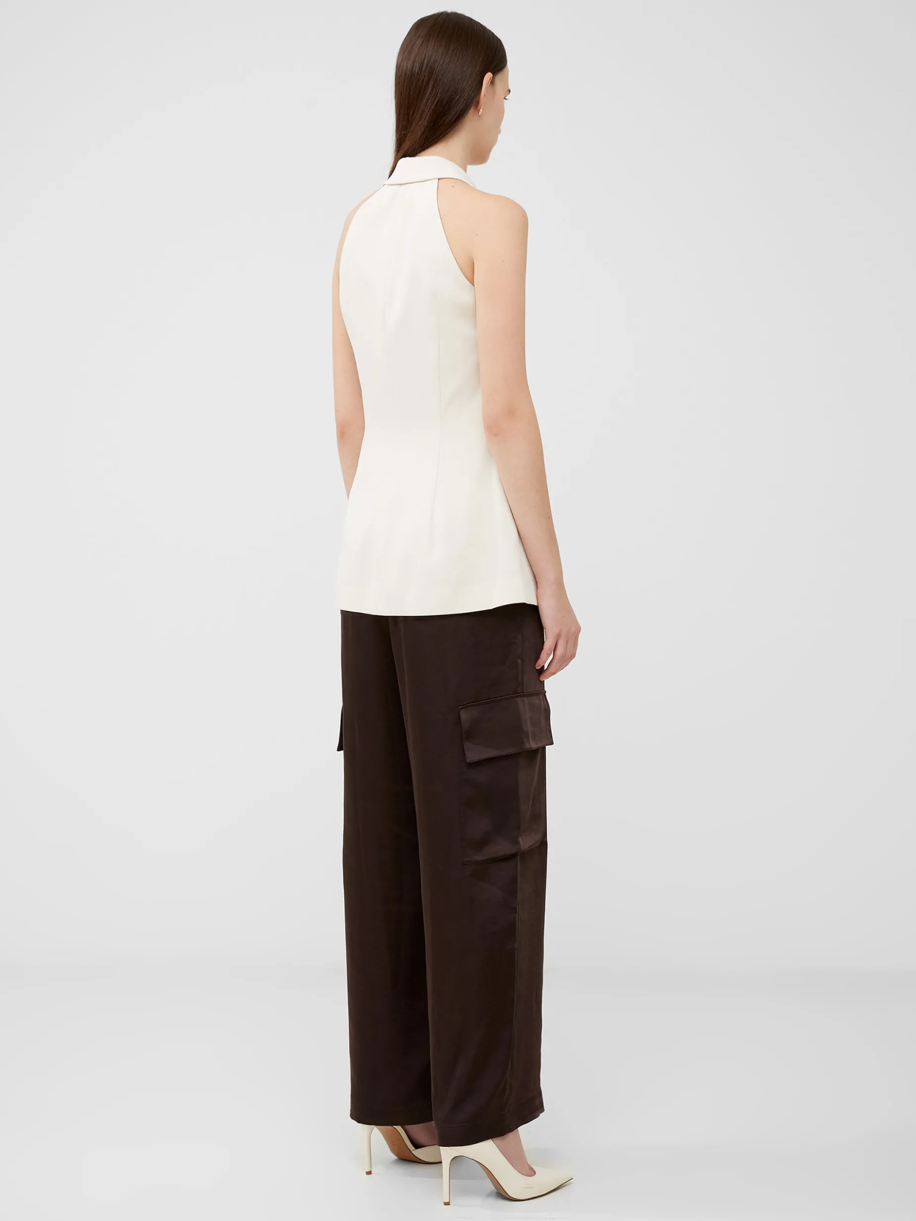 Women French Connection Co-Ords|Suits-Harrie Suiting Halterneck Waistcoat