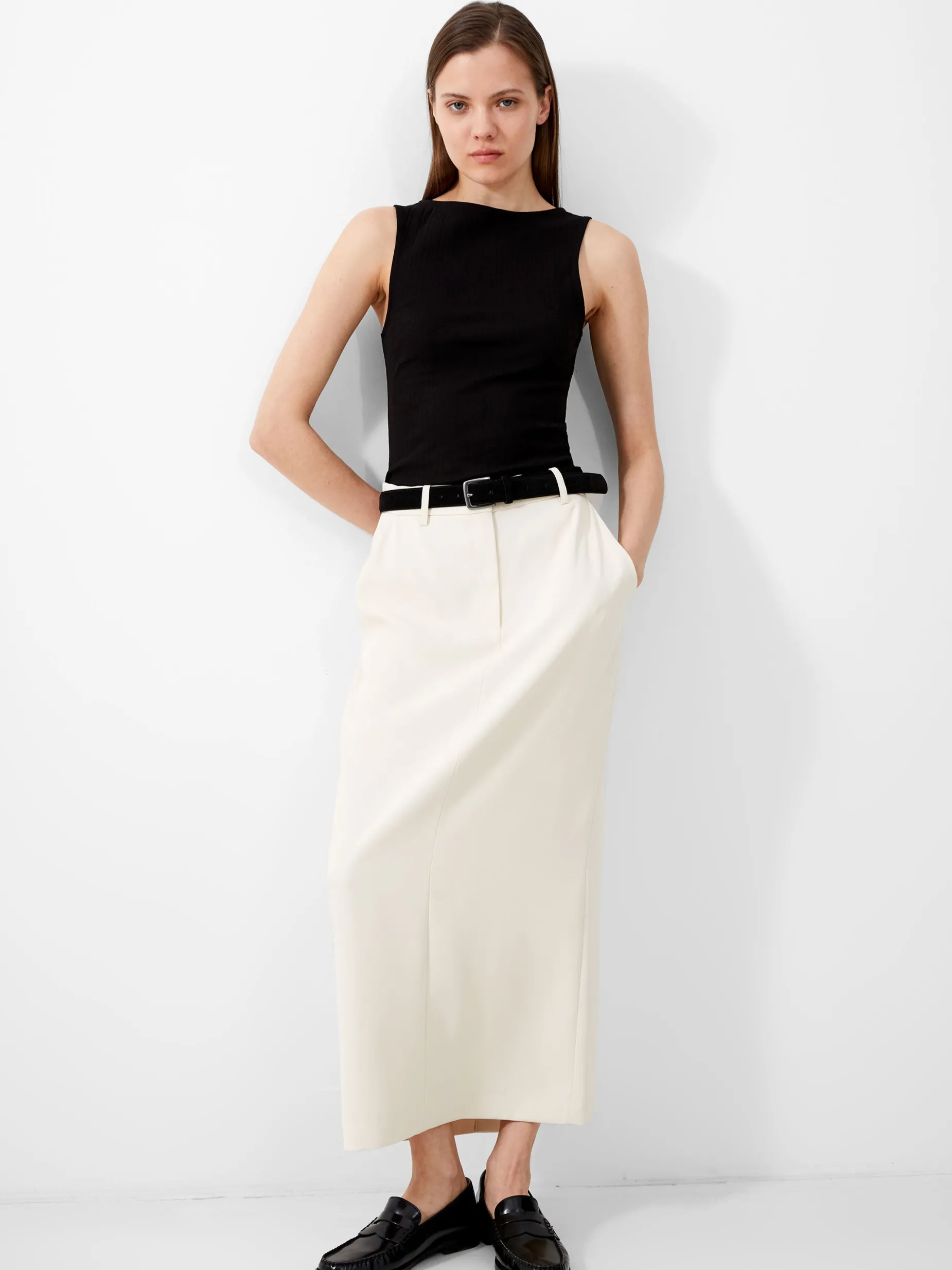 Women French Connection Skirts & Shorts|Co-Ords-Harrie Suiting Midaxi Skirt