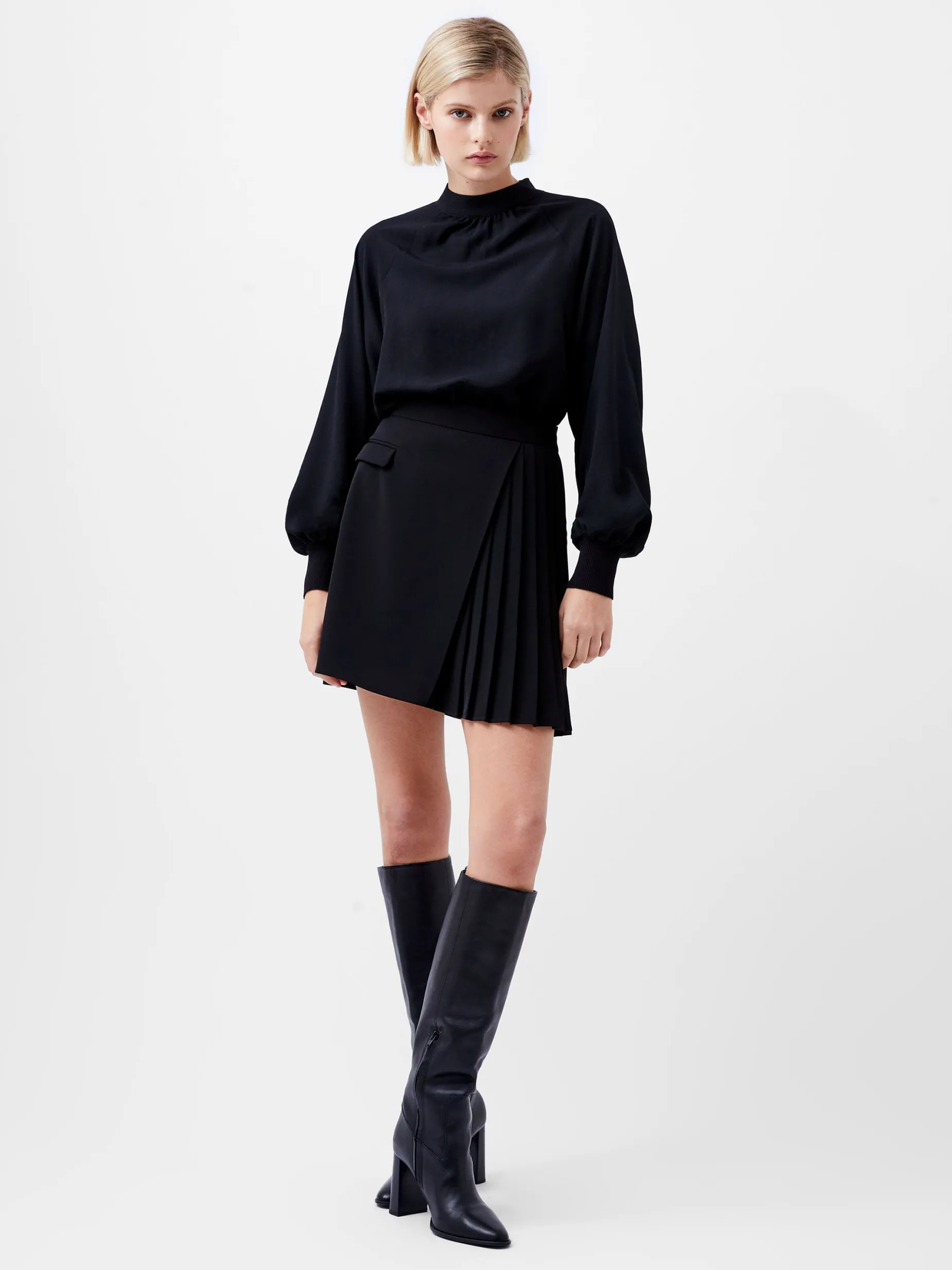 Women French Connection Skirts & Shorts|Co-Ords-Harrie Suiting Pleated Mini Skirt