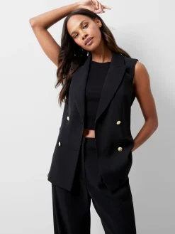 Women French Connection Co-Ords|Suits-Harrie Tailored Double Breasted Waistcoat