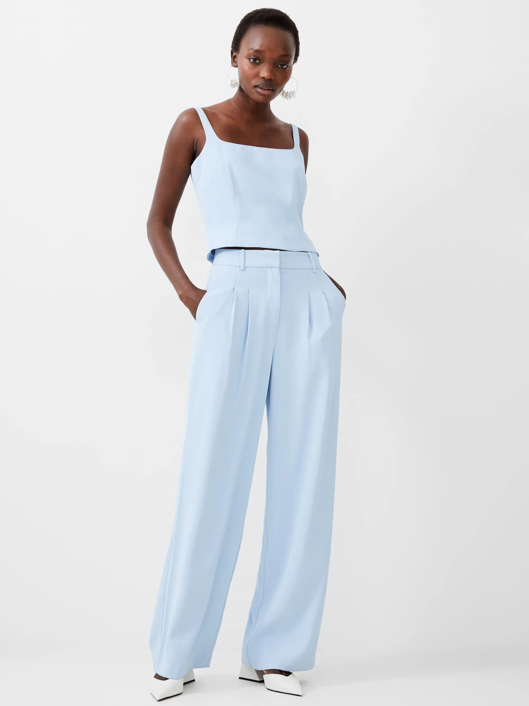 Women French Connection Co-Ords|Suits-Harrie Tailored Square Neck Top