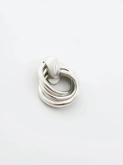 Women French Connection Jewellery|Jewellery-Interlocking Metal Knot Earrings
