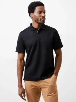 French Connection T-Shirts & Polo Shirts-Jacquard Short Sleeve Polo Shirt