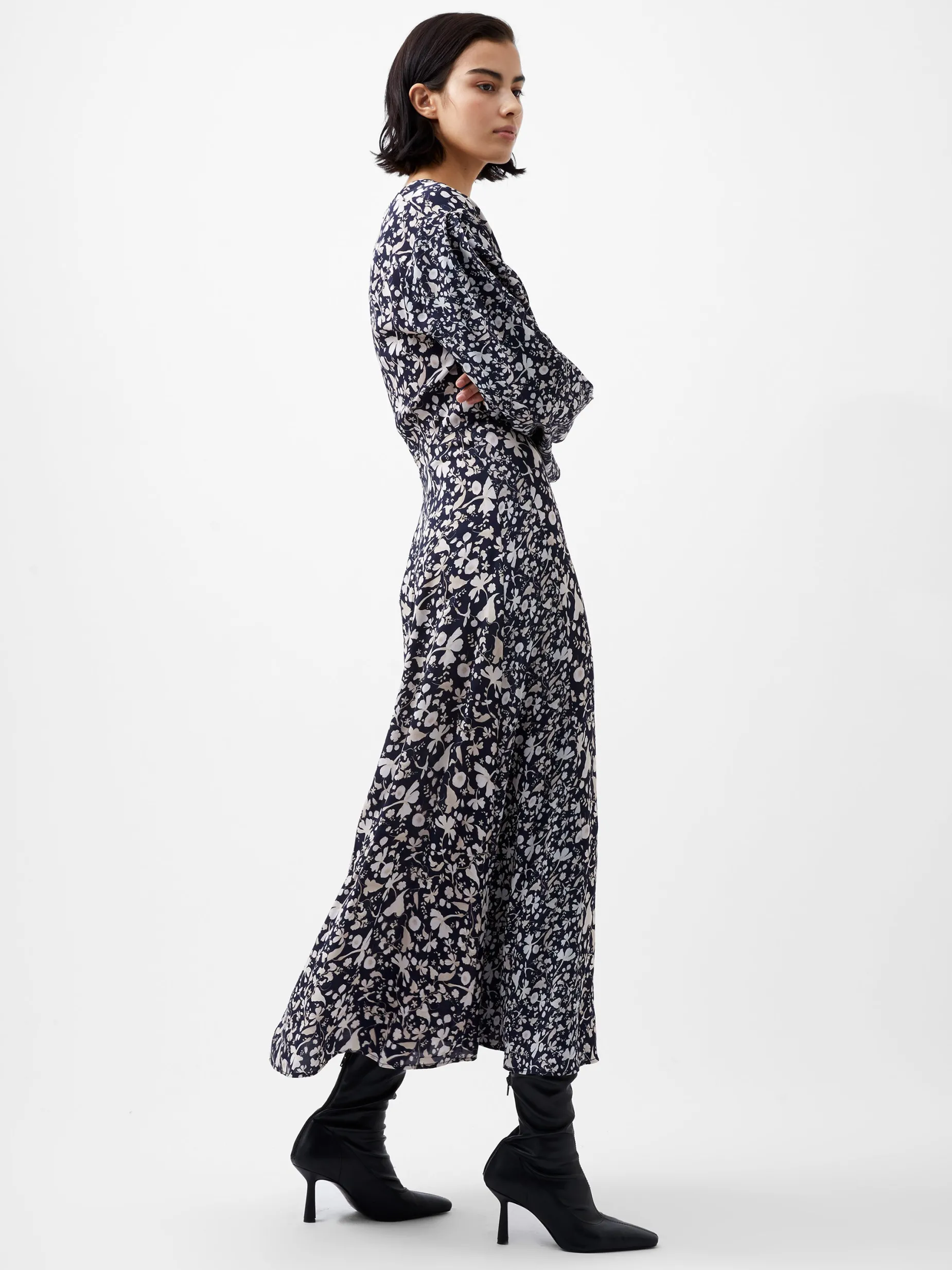 French Connection Maxi Dresses|Party Dresses-Jeannie Chiara Drape Midi Dress