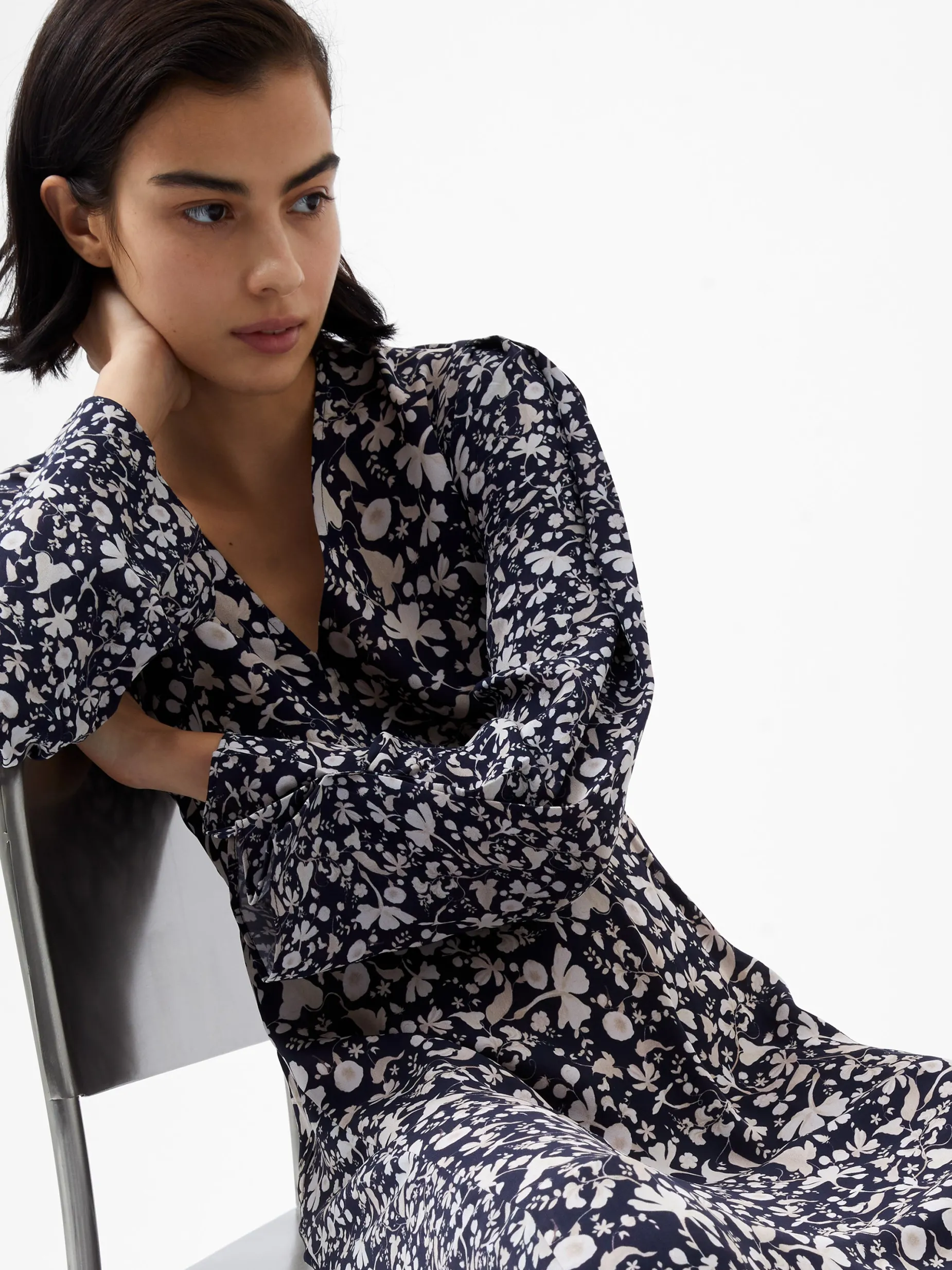 French Connection Maxi Dresses|Party Dresses-Jeannie Chiara Drape Midi Dress