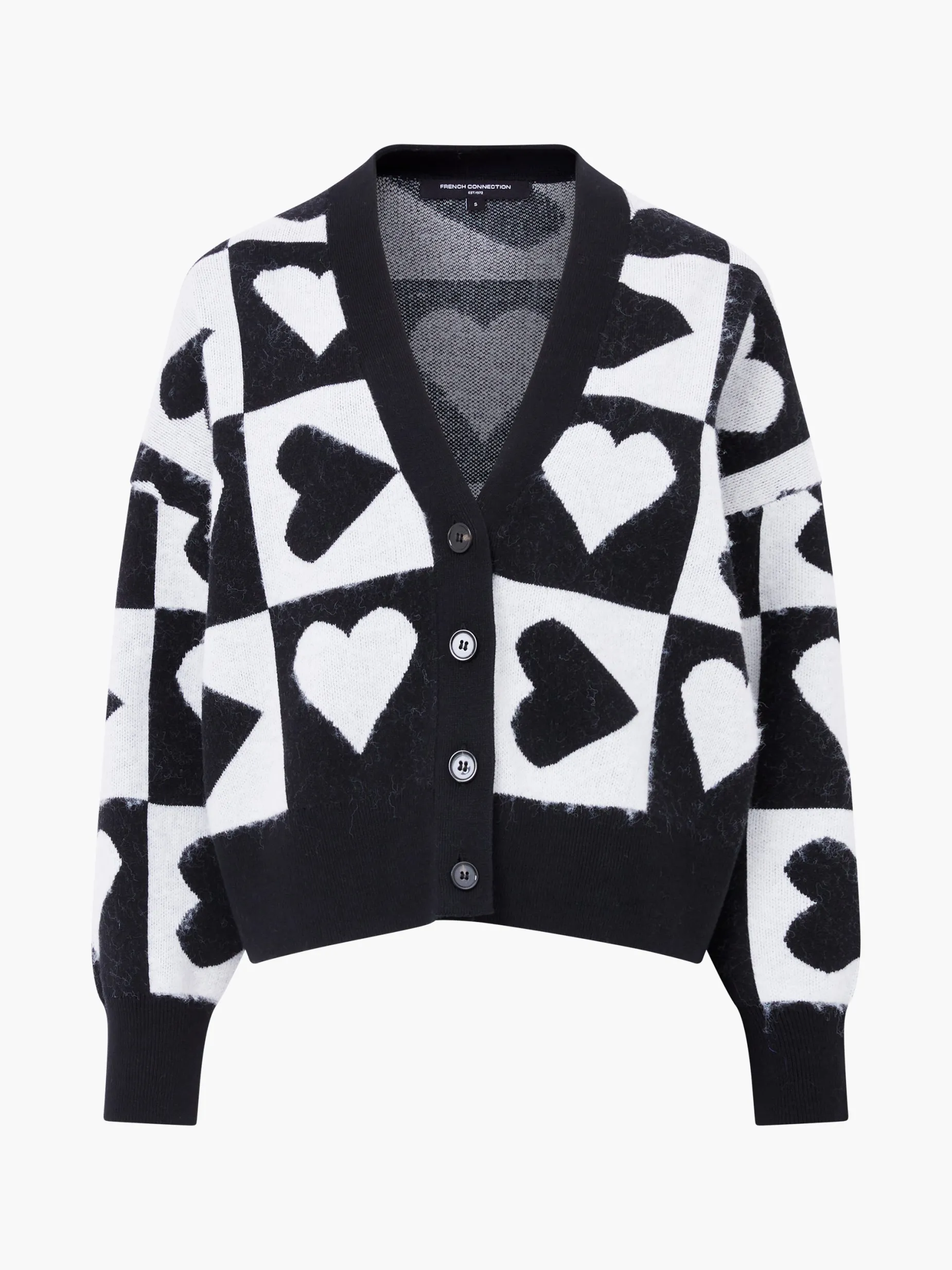 French Connection Jumpers & Cardigans-Julianna Heart Long Sleeve Cardigan